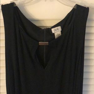 Cache Shirred Keyhole midi dress